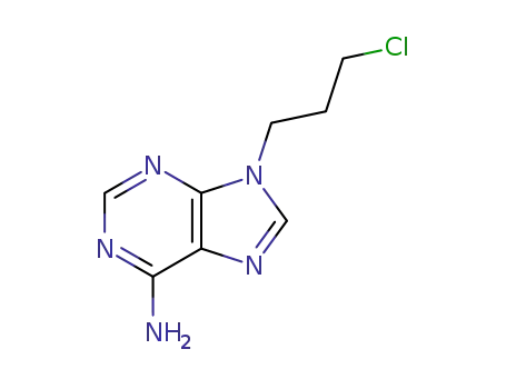 Molecular Structure of 19255-49-3 (9-(3-chloropropyl)-9H-purin-6-amine)