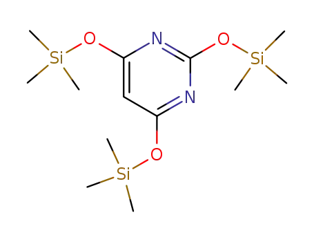 Molecular Structure of 31111-39-4 (Pyrimidine, 2,4,6-tris[(trimethylsilyl)oxy]-)