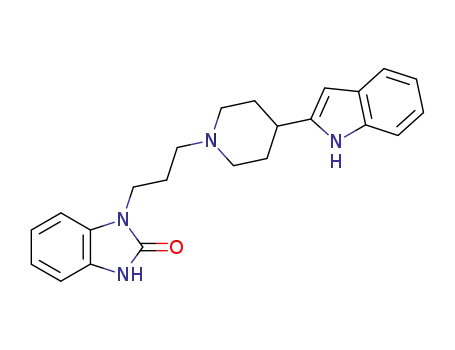 4-(indolyl-2)-1-benzimidazolonylpropyl-piperidine