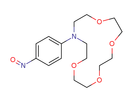 Molecular Structure of 66750-07-0 (1,4,7,10-Tetraoxa-13-azacyclopentadecane, 13-(4-nitrosophenyl)-)