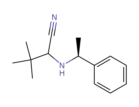 2-<(S)-α-methylbenzylamino>-3,3-dimethylbutyronitrile