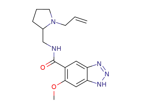 1H-Benzotriazole-5-carboxamide,6-methoxy-N-[[1-(2-propen-1-yl)-2-pyrrolidinyl]methyl]-