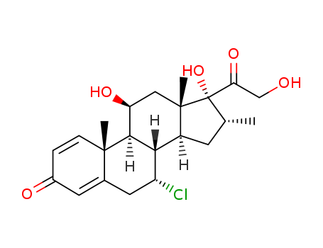 Pregna-1,4-diene-3,20-dione,7-chloro-11,17,21-trihydroxy-16-methyl-, (7a,11b,16a)-(67452-97-5)