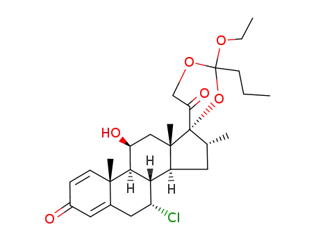 7α-chloro-16α-methylprednisolone 17,21-ethylorthobutyrate