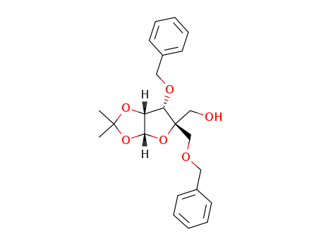 1,2-O-(1-methylethylidene)-4-C-[(phenylmethoxy)methyl]-3-O-(phenylmethyl)-L-Lyxofuranose(153186-10-8)