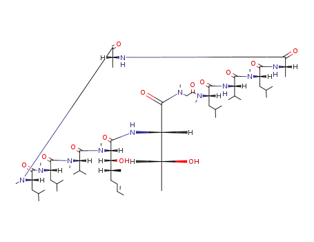 Molecular Structure of 59787-61-0 (Cyclosporin C)
