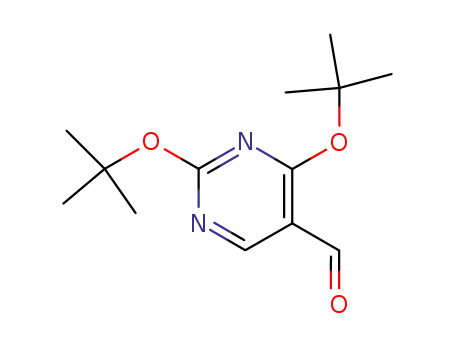 Molecular Structure of 172949-72-3 (2,4-Di-tert-butoxypyriMidine-5-carbaldehyde)