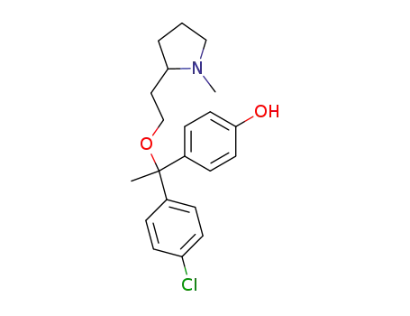 4-{1-(4-Chloro-phenyl)-1-[2-(1-methyl-pyrrolidin-2-yl)-ethoxy]-ethyl}-phenol