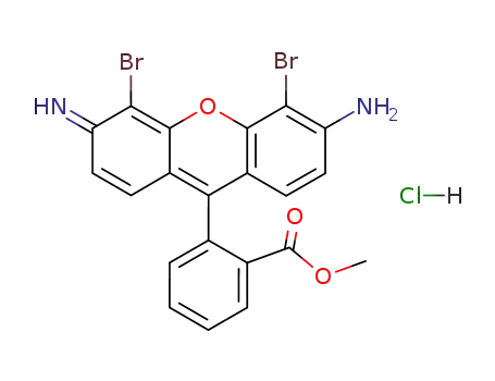 2'-(6-amino-4,5-dibromo-3-imino-3H-xanthen-9-yl)benzoic acid methyl ester hydrochloride