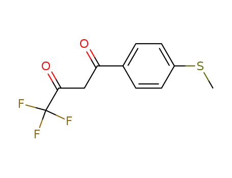 Molecular Structure of 134731-32-1 (1,3-Butanedione, 4,4,4-trifluoro-1-[4-(methylthio)phenyl]-)