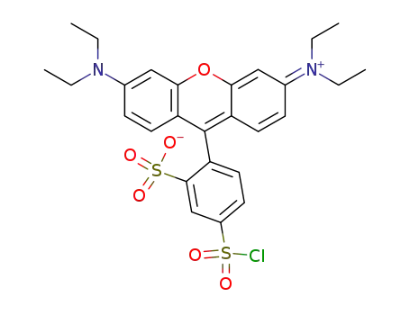 Molecular Structure of 62796-29-6 (Lissamine rhodamine B sulfonyl chloride)
