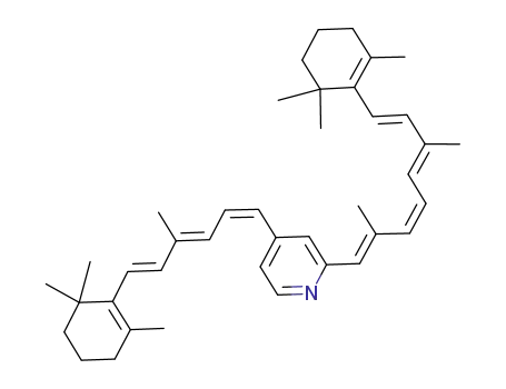2-[(1E,3Z,5E,7E)-2,6-Dimethyl-8-(2,6,6-trimethyl-cyclohex-1-enyl)-octa-1,3,5,7-tetraenyl]-4-[(1Z,3E,5E)-4-methyl-6-(2,6,6-trimethyl-cyclohex-1-enyl)-hexa-1,3,5-trienyl]-pyridine