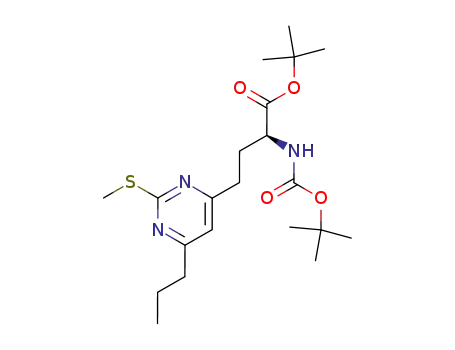 (S)-α-tert-butoxycarbonylamino-γ-(2-methylthio-6-propylpyrimidin-4-yl)butyric acid α-tert-butyl ester