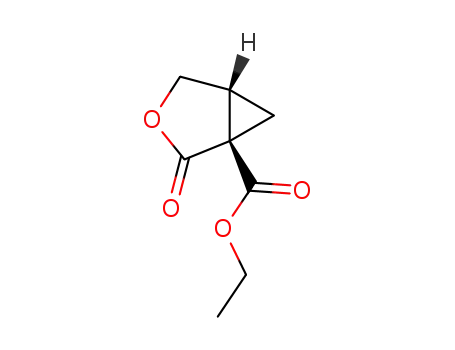 Molecular Structure of 145032-58-2 (3-Oxabicyclo[3.1.0]hexane-1-carboxylic acid, 2-oxo-, ethyl ester,
(1S,5R)-)