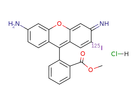 [125]I-methyl o-(2-iodo-6-amino-3-imino-3H-xanthen-9-yl)benzoate monochloride