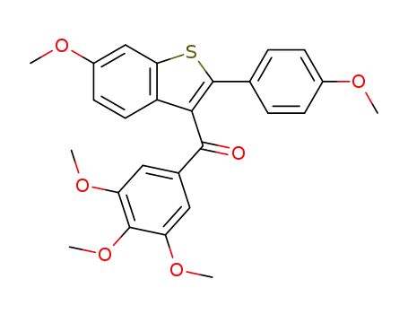 (6-methoxy-2-(4-methoxyphenyl)benzo[b]thiophen-3-yl)(3,4,5-trimethoxyphenyl)methanone