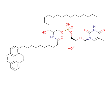 2-N-(4-(1-pyrenyl)decanoyl)-D,L-erythro-sphinganine-1-O-phospho-5'-thymidine