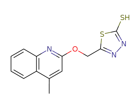 5-[(4-methylquinolin-2-yloxy)methyl]-1,3,4-thiadiazole-2-thiol