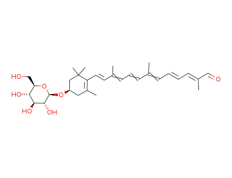 13-[(4R)-4-(β-D-glucopyranosyloxy)-2,6,6-trimethylcyclohex-1-enyl]-2,7,11-trimethyltrideca-2,4,6,8,10,12-hexaenal