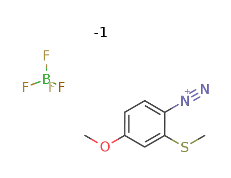 4-methoxy-2-(methylthio)benzenediazonium tetrafluoroborate