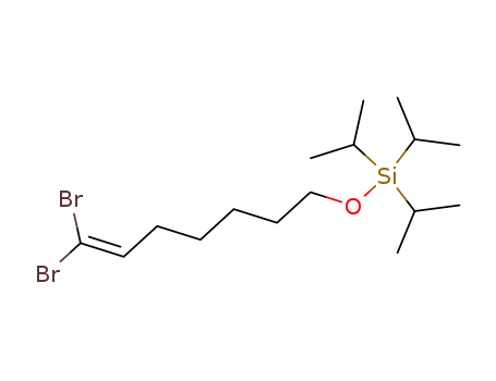 7,7-dibromo-1-(triisopropylsiloxy)hept-6-ene