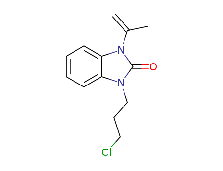 2H-Benzimidazol-2-one,1-(3-chloropropyl)-1,3-dihydro-3-(1-methylethenyl)-