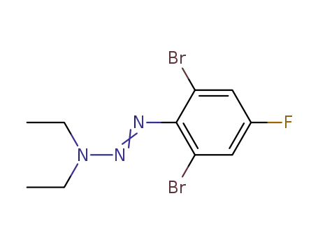 Molecular Structure of 401631-93-4 (1-Triazene, 1-(2,6-dibromo-4-fluorophenyl)-3,3-diethyl-)