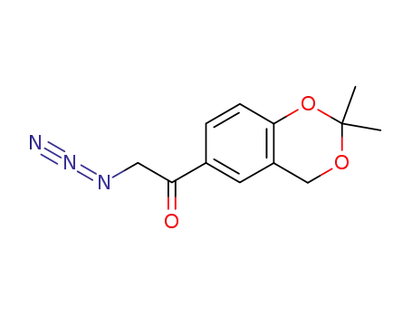 Molecular Structure of 384340-05-0 (Ethanone, 2-azido-1-(2,2-dimethyl-4H-1,3-benzodioxin-6-yl)-)