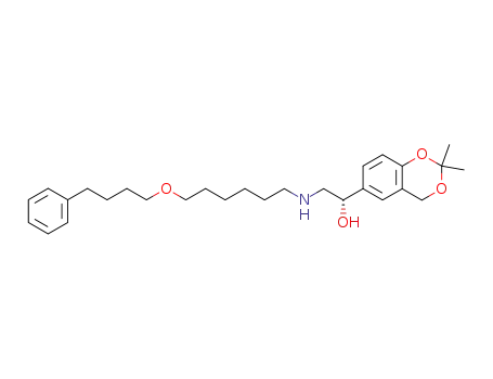 (1S)-1-(2,2-dimethyl-4H-1,3-benzodioxin-6-yl)-2-{[6-(4-phenylbutoxy)hexyl]amino}ethanol
