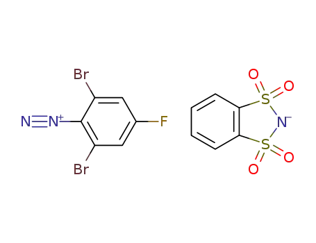 2,6-dibromo-4-fluorobenzenediazonium o-benzenedisulfonimide