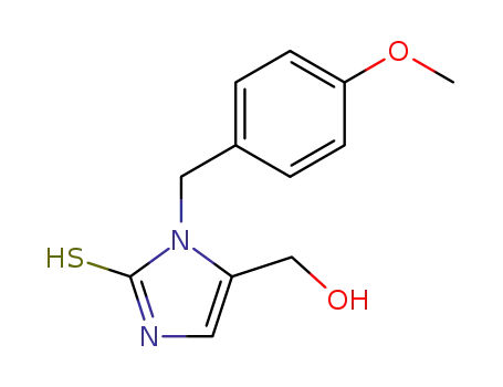 Molecular Structure of 470690-99-4 ([2-MERCAPTO-3-(4-METHOXY-BENZYL)-3H-IMIDAZOL-4-YL]-METHANOL)