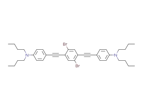 1,4-dibromo-2,5-bis[(4-(N,N-dibutylamino)phenyl)ethynyl]benzene