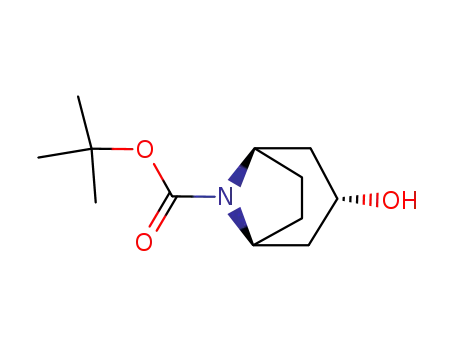 Molecular Structure of 143557-91-9 (tert-butyl 3-endo-hydroxy-8-azabicyclo[3.2.1]octane-8-carboxylate)