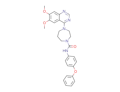 4-(6,7-Dimethoxy-4-quinazolinyl)-N-(4-phenoxyphenyl)-1-homopiperazinecarboxamide