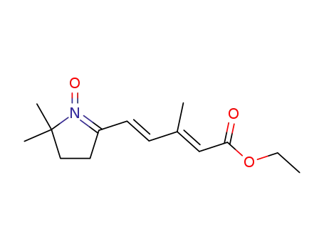3-methyl-5-(5,5-dimethyl-1-oxide-4,5-dihydro-3H-pyrrol-2-yl)penta-2,4-dienoic acid ethyl ester