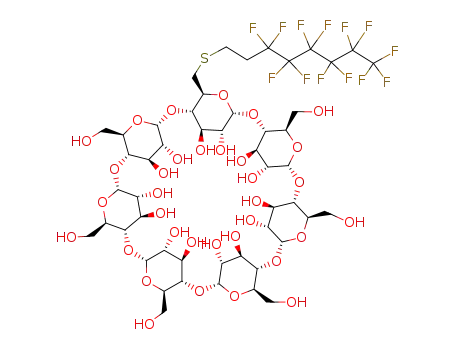 6A-deoxy,6A-(3-perfluorohexylpropanethio)-cyclomaltoheptose