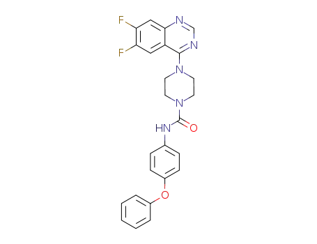 4-(6,7-Difluoro-4-quinazolinyl)-N-(4-phenoxyphenyl)-1-piperazinecarboxamide