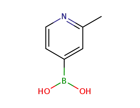 Molecular Structure of 579476-63-4 (2-Methylpyridine-4-boronic acid)