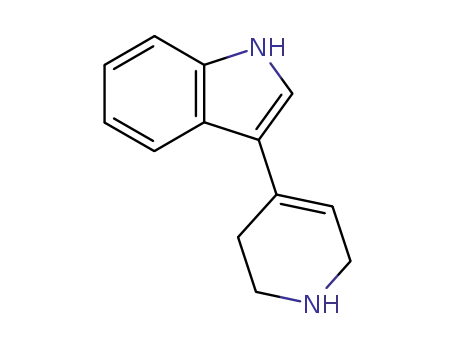 Molecular Structure of 65347-55-9 (3-(1,2,3,6-TETRAHYDROPYRIDIN-4-YL)-1H-INDOLE)