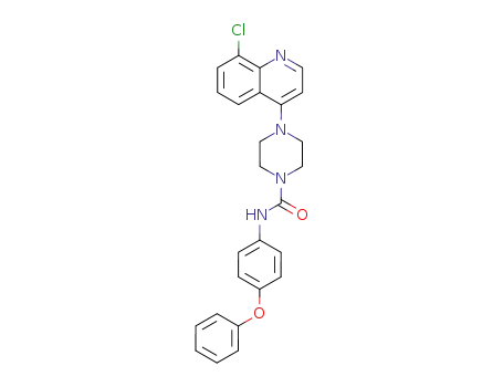 4-(8-Chloro-4-quinolyl)-N-(4-phenoxyphenyl)-1-piperazinecarboxamide