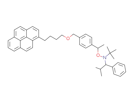 N-tert-butyl-N-(2-methyl-1-phenyl-propyl)-O-{1-[4-(4-pyren-1-yl-butoxymethyl)-phenyl]-ethyl}-hydroxylamine
