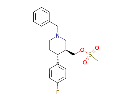 trans 1-Benzyl-4-(4-fluorophenyl)-3-methylsulfonatepiperidine