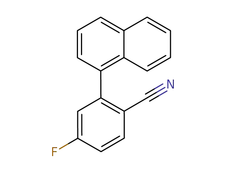4-fluoro-2-naphthalen-1-yl-benzonitrile