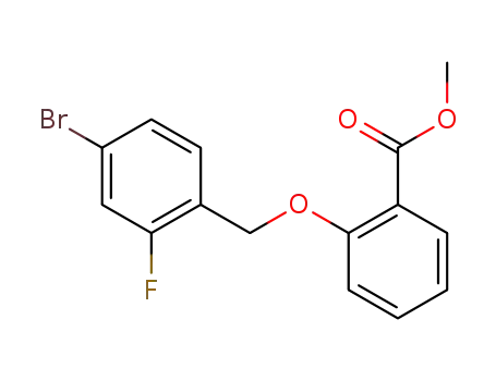 2-(4-bromo-2-fluoro-benzyloxy)-benzoic acid methyl ester