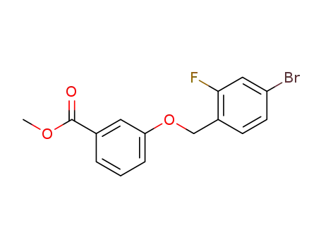 3-(4-bromo-2-fluoro-benzyloxy)-benzoic acid methyl ester