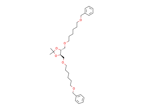 1,4-bis-O-(6-benzyloxyhexyl)-2,3-O-isopropylidene-D-threitol