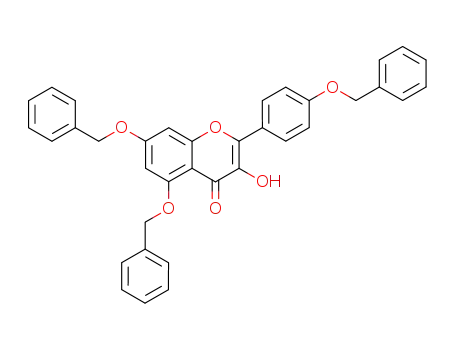 Molecular Structure of 23405-70-1 (5,7-BIS-(BENZYLOXY)-2-(4-(BENZYLOXY)PHENYL)-3-HYDROXY-4H-CHROMEN-4-ONE)