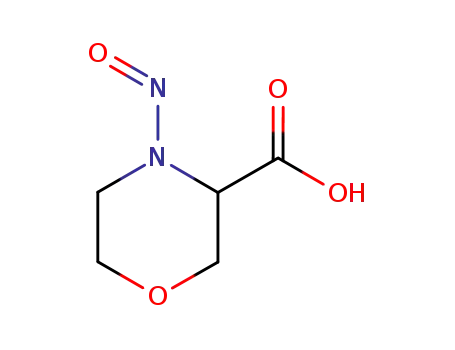 Molecular Structure of 550346-46-8 (3-Morpholinecarboxylicacid,4-nitroso-(9CI))