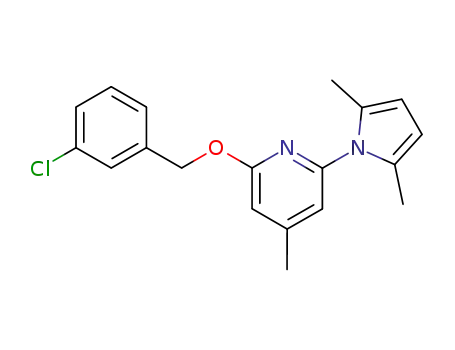 2-(3-chloro-benzyloxy)-6-(2,5-dimethyl-pyrrol-1-yl)-4-methyl-pyridine