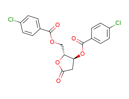 2-deoxy-3,5-di-O-(p-chlorobenzoyl)-γ-D-ribonolactone